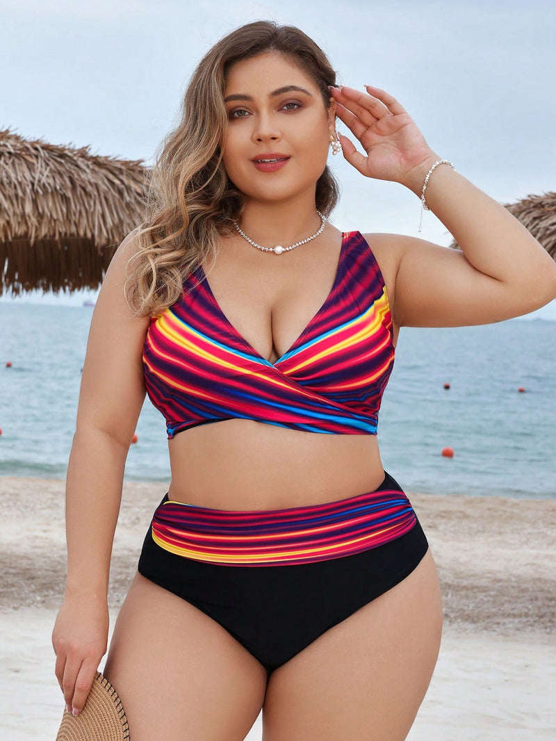 Biquini Plus Size Estampado Alças Grossas Polianna