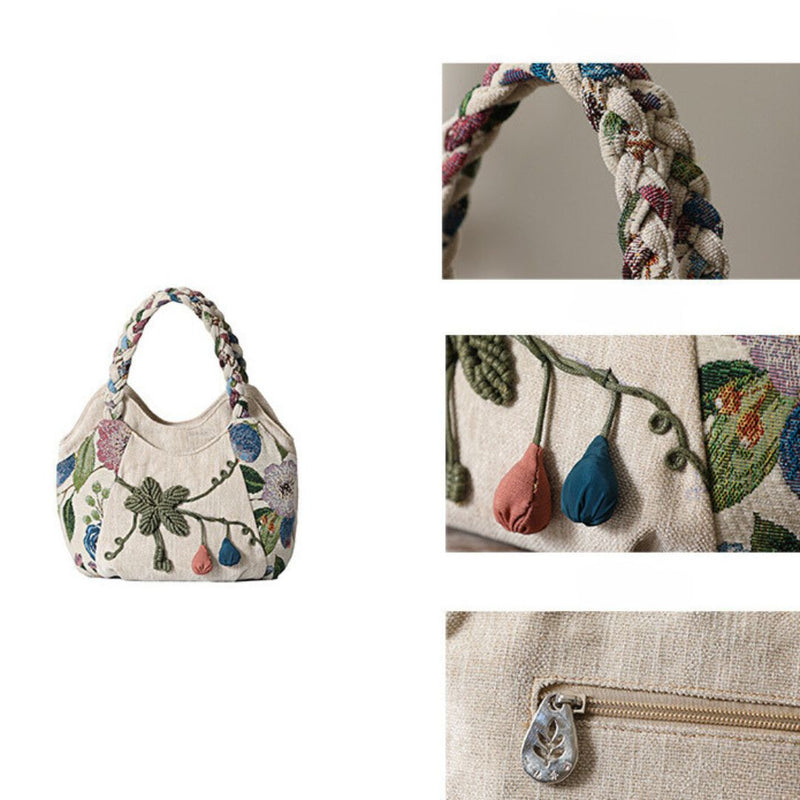 Bolsa Feminina Floral Nyvos Boho