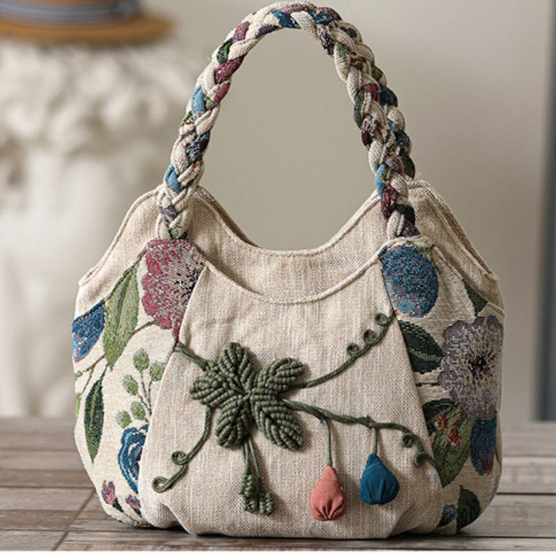 Bolsa Feminina Floral Nyvos Boho