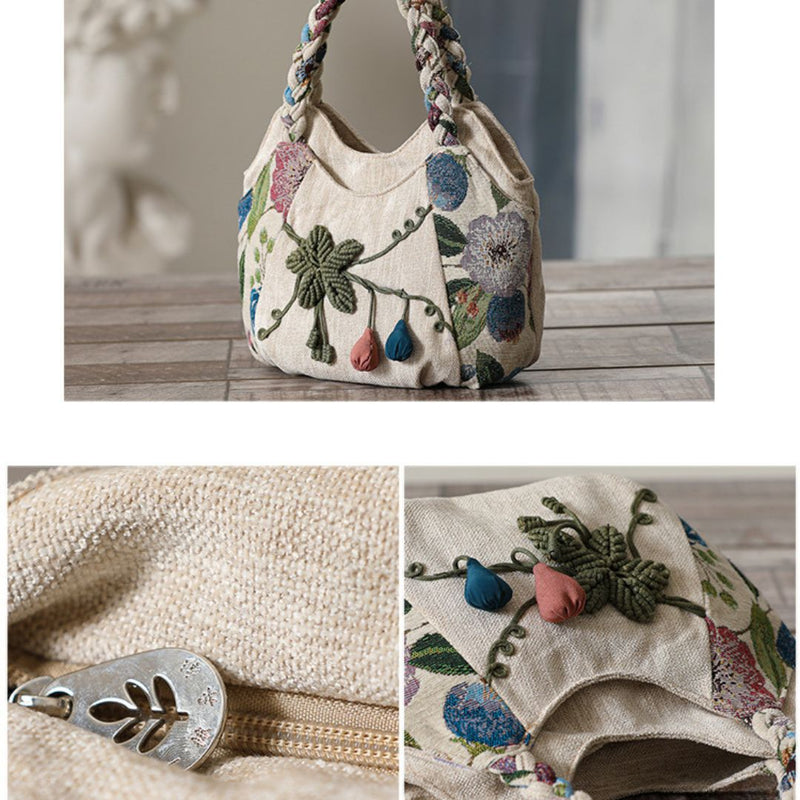 Bolsa Feminina Floral Nyvos Boho